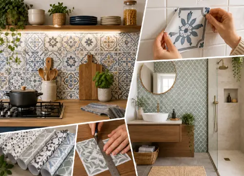 Adesivi per piastrelle: come rinnovare bagno e cucina senza muratura